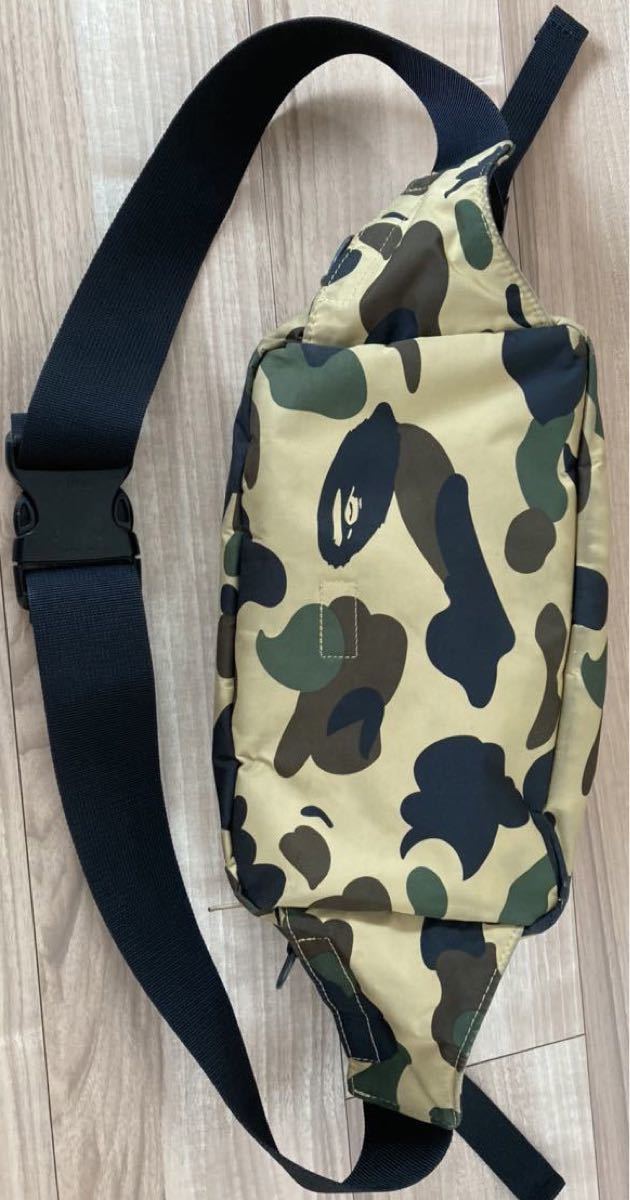 PORTER×A BATHING APE/ポーター×アベイシングエイプ 迷彩　エイプ × ポーター コラボ ボディバッグ