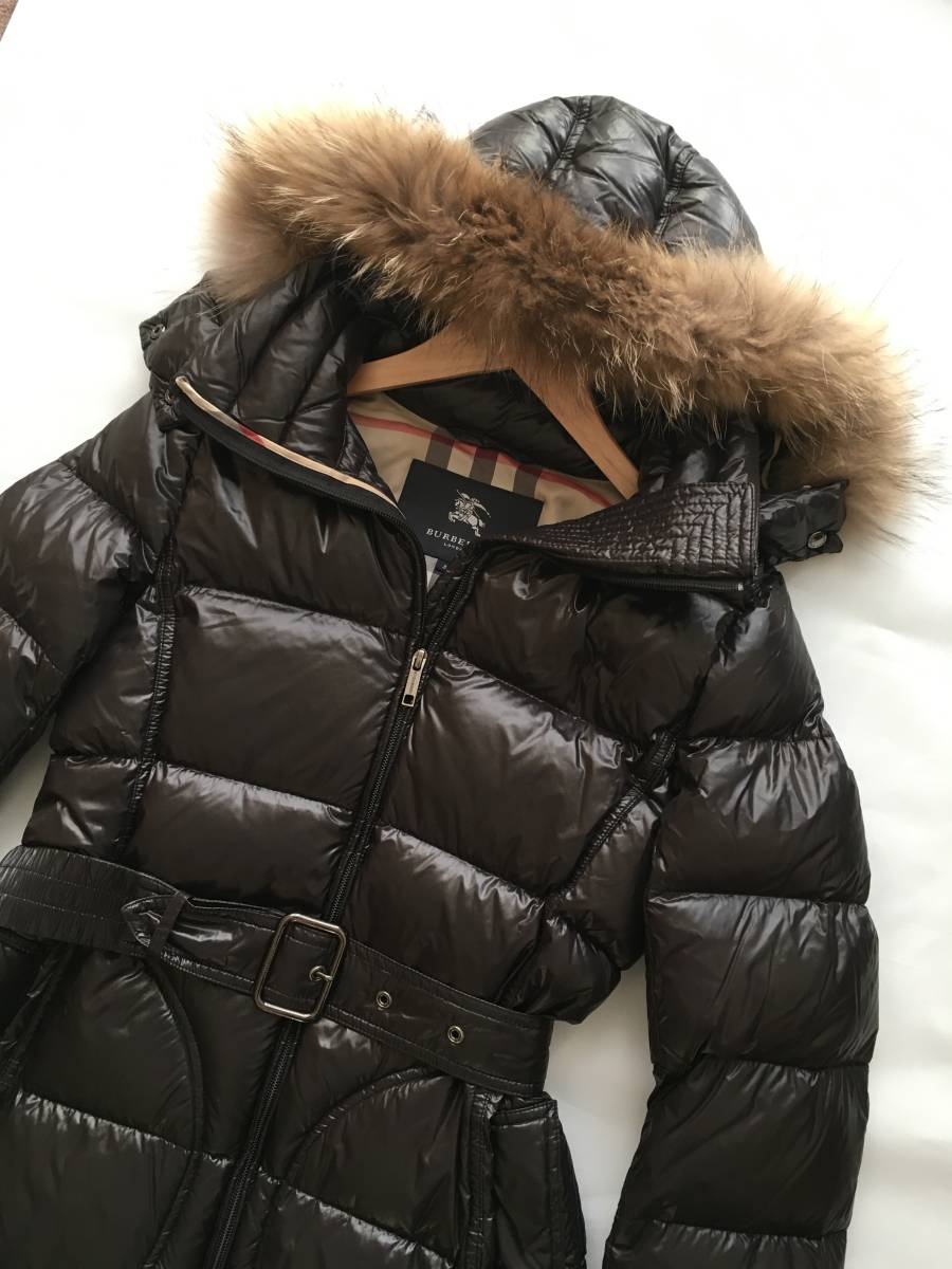 極美品 BURBERRY LONDON バーバリーロンドン 高級 ダウン コート38