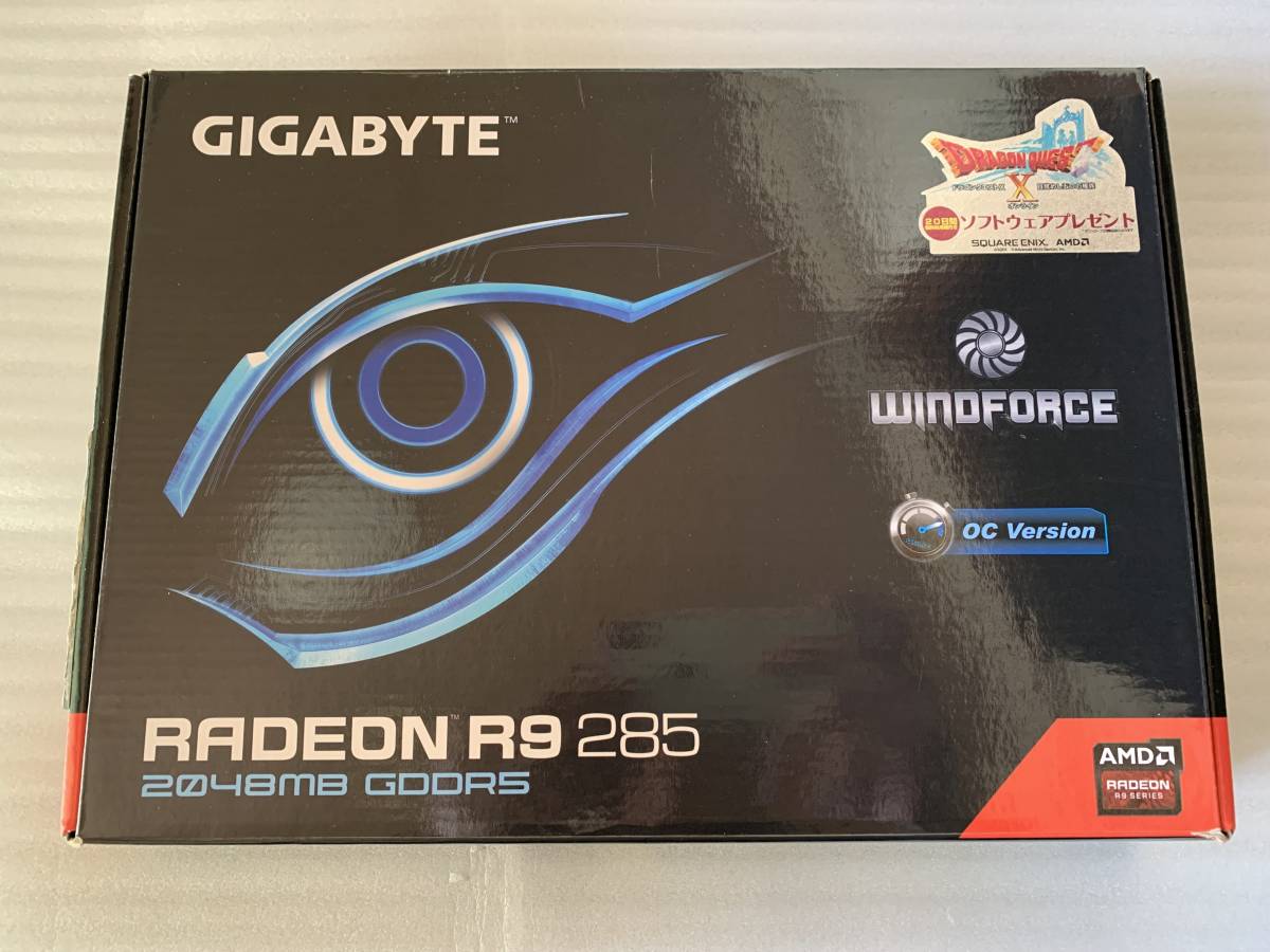 美品GIGABYTE RADEON R9 285 メモリ2048MB GDDR5 型番GV-R9285WF2OC-2GD ゲーミング