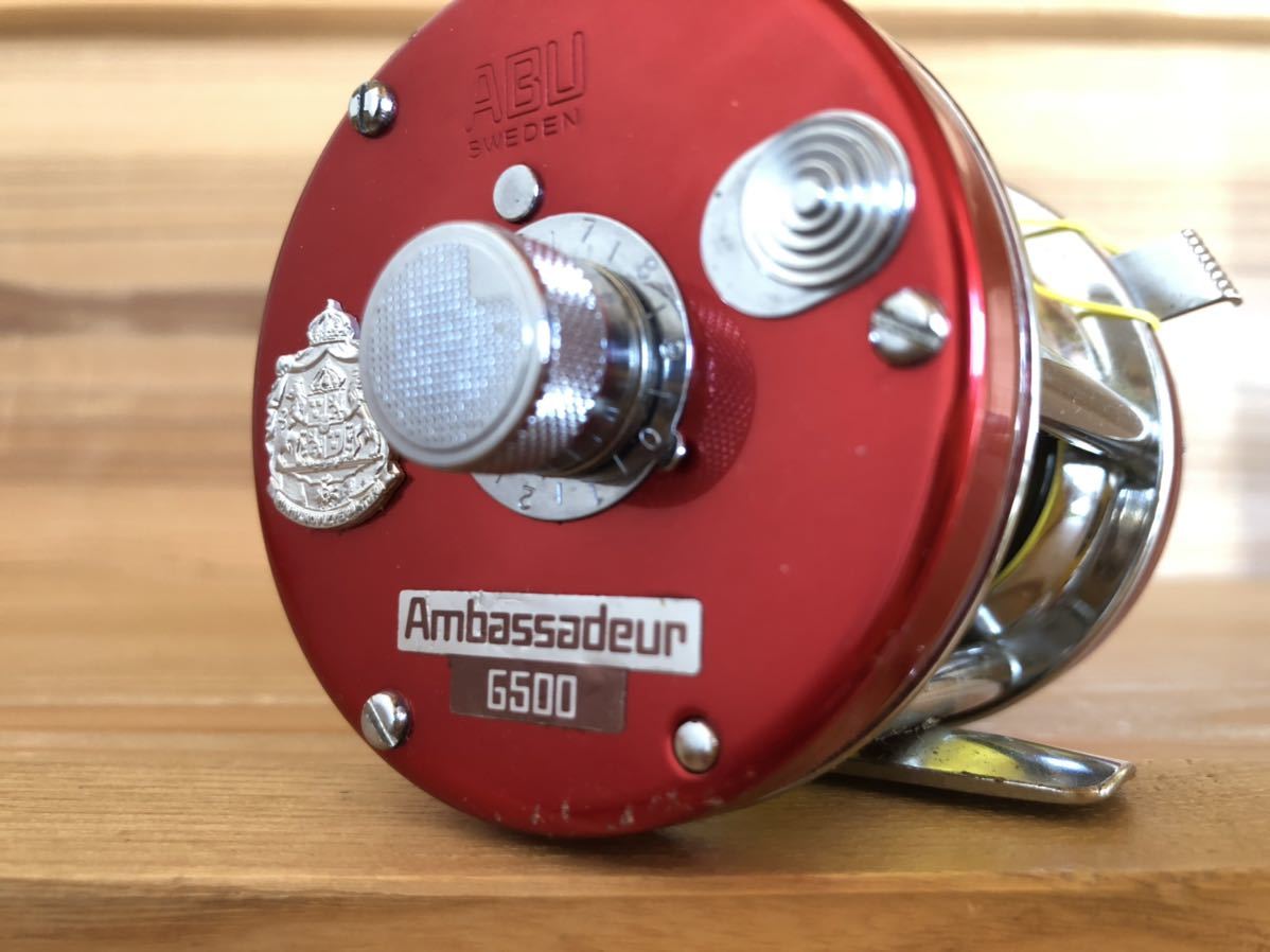 ラスト出品】77年 Ambassadeur 6500 赤 チェリー レッド フル ラスト出品】77年 Ambassadeur 6500 赤 チェリー レッド フル