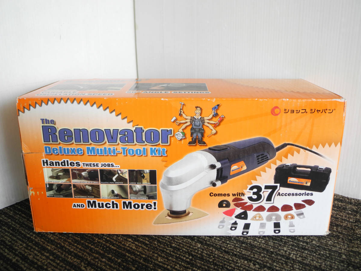 未使用 保管品 ショップジャパン リノベーター マルチツールキット Renovator 電動工具 先端工具 まとめ買いがお得 【未使用】The Renovator リノベーター マルチツールキット 工具 工具/メンテナンス