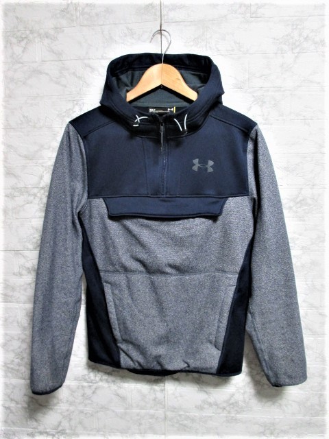 ☆UNDER ARMOUR アンダーアーマー プリントロゴ プルオーバー パーカー/メンズ/SM