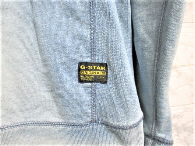 ☆G-STAR RAW ジースター・ロゥ プリントロゴ デニム ジップ パーカー/メンズ/M_画像8