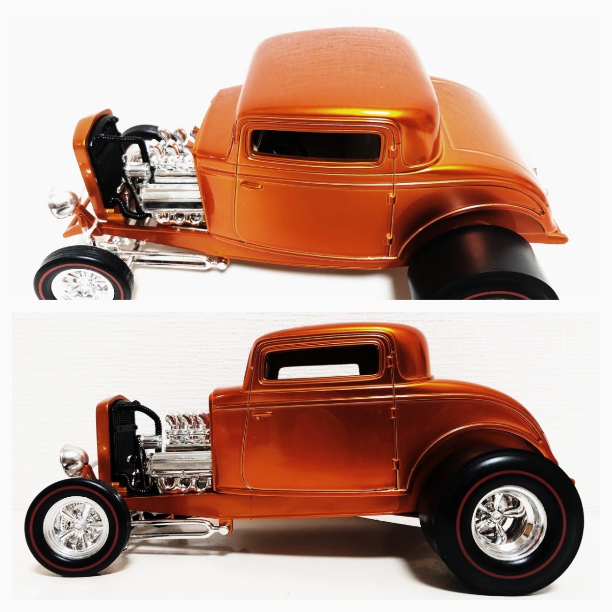 HotWheelsホットウィール/'32 Fordフォード Coupeクーペ オレンジ Hotrodホットロッド 1/18 絶版