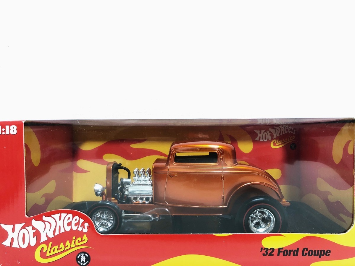HotWheelsホットウィール/'32 Fordフォード Coupeクーペ オレンジ Hotrodホットロッド 1/18 絶版