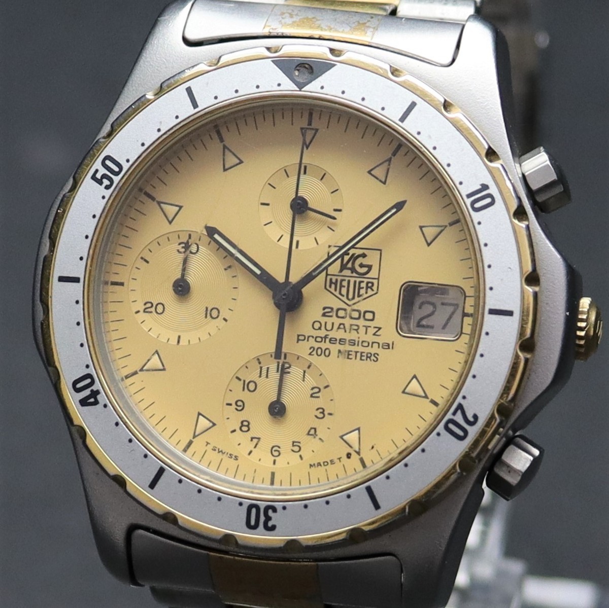 国内配送】 超希少◎旧 HEUER :タグホイヤー プロフェッショナル2000