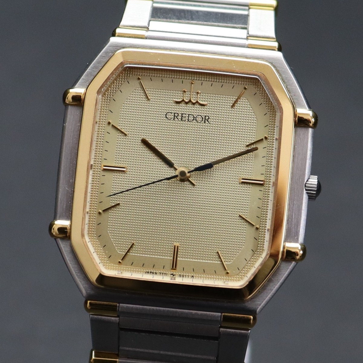 良品 SEIKO CREDOR セイコー クレドール 7771-5011 クォーツ SS+22K
