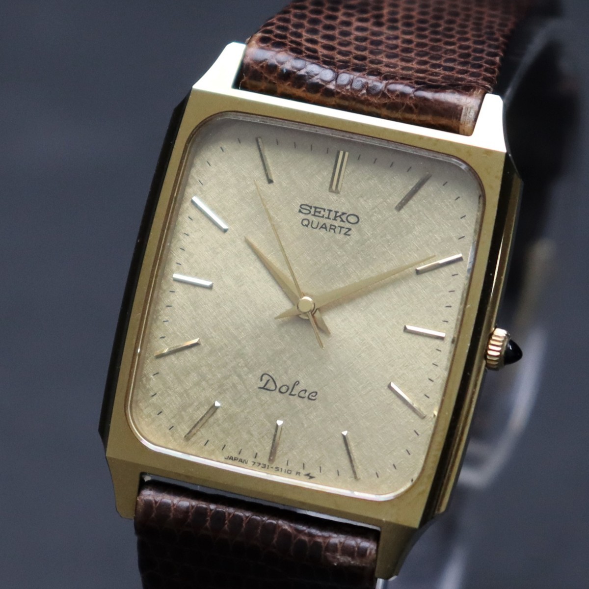 SEIKO セイコー DOLCE ドルチェ クォーツ 7731-5110 ゴールド文字盤 3