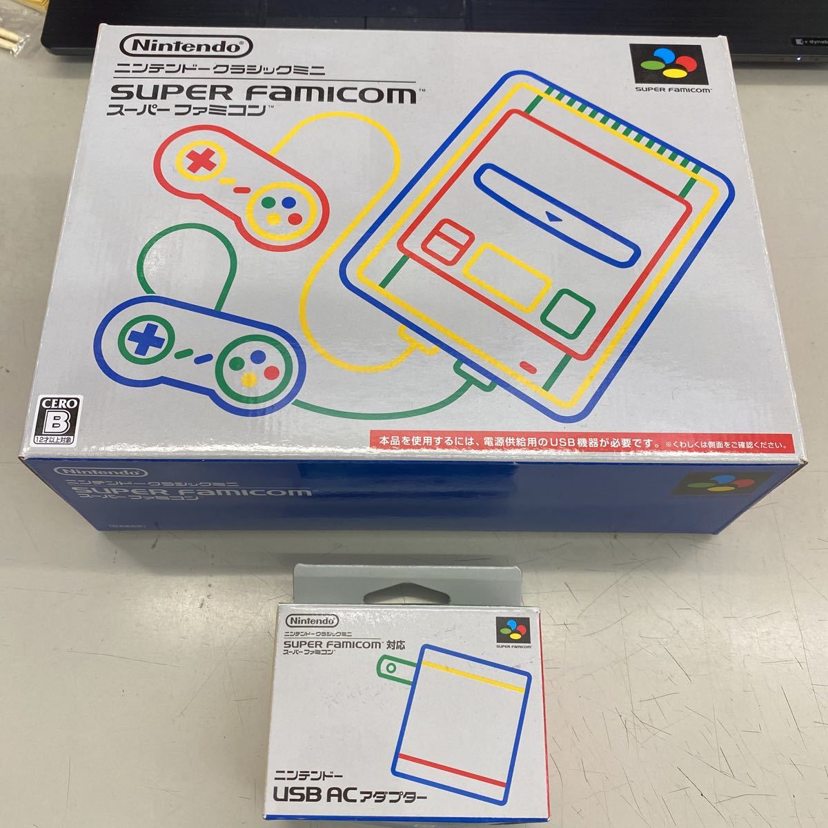 起動検品済】ニンテンドークラシックミニスーパーファミコン 、USB AC