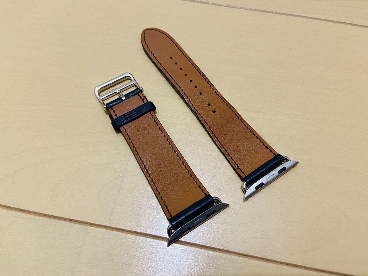 Apple Watch HERMES 42mm44mm45mm シンプルトゥール レザーストラップ