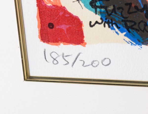 ランキングや新製品 美品 Feel~」シルクスクリーンサイン入 Don't マイケル・ルー「Fish - 版画