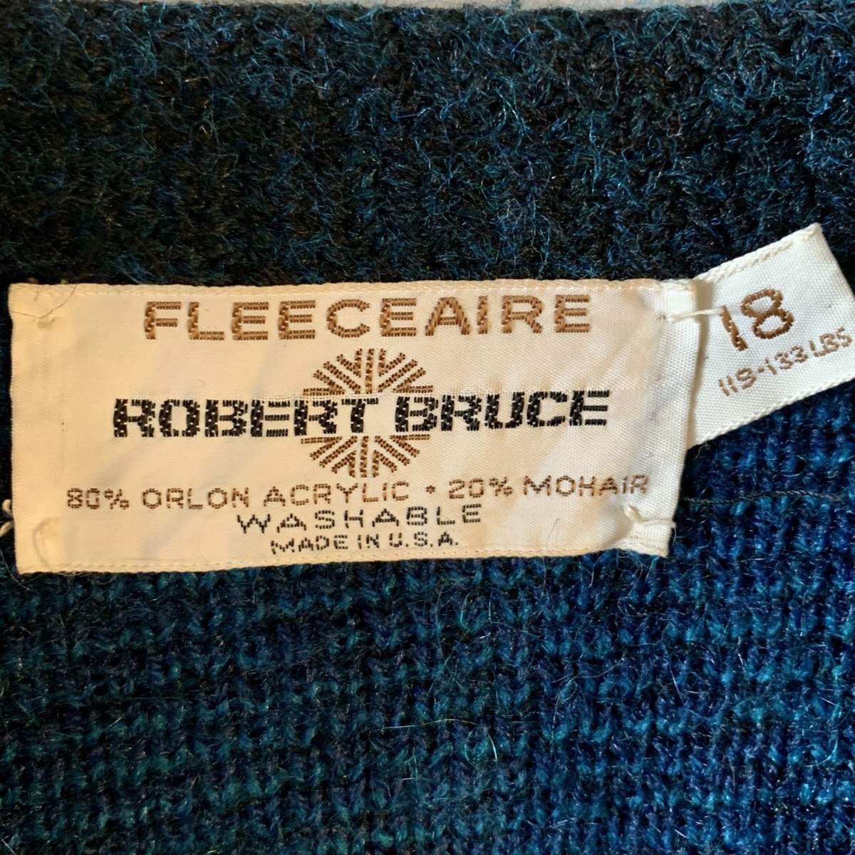 送料無料※ 70s ROBERT BRUCE Vintage Mohair cardigan モヘア