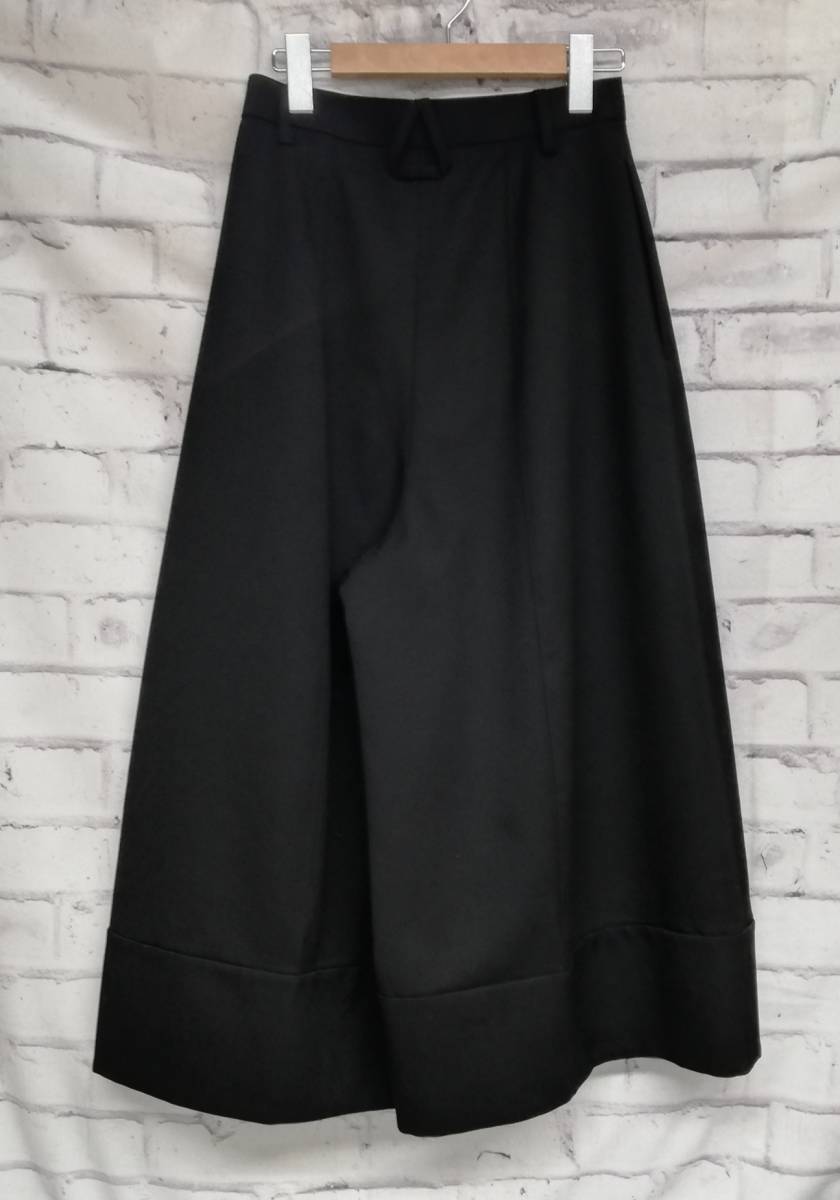 ENFOLD】FINE WOOLギャバ ワイドキュロットTROUSER-