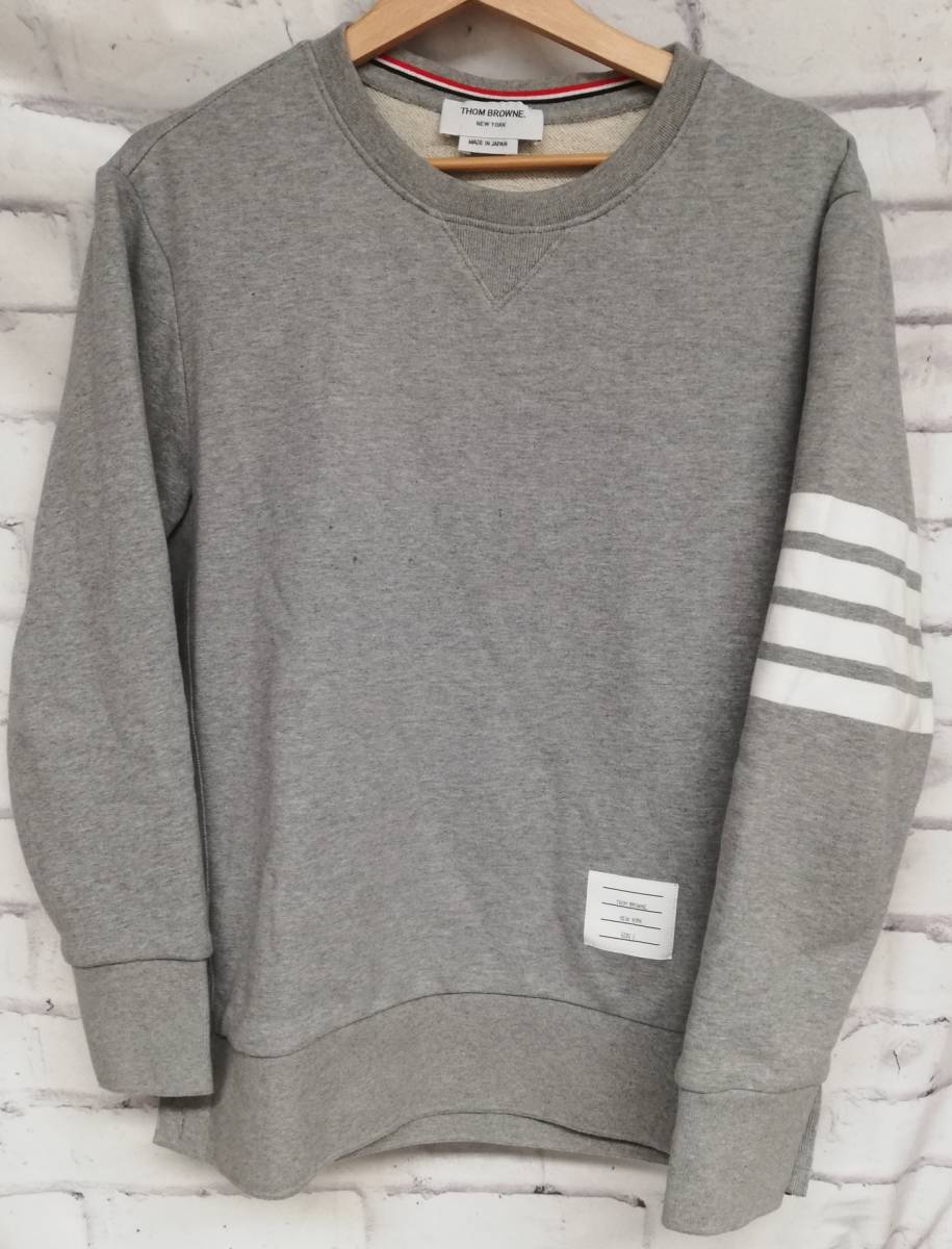 THOM BROWNE トムブラウン スウェット クラシッククルーネック