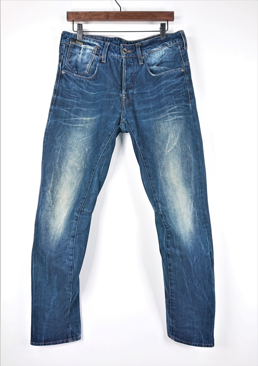 3336B ジースターロゥ G-STAR RAW デニム パンツ ジーンズ サイズ30 ボタンフライ Aクロッチテーパード peaceMM