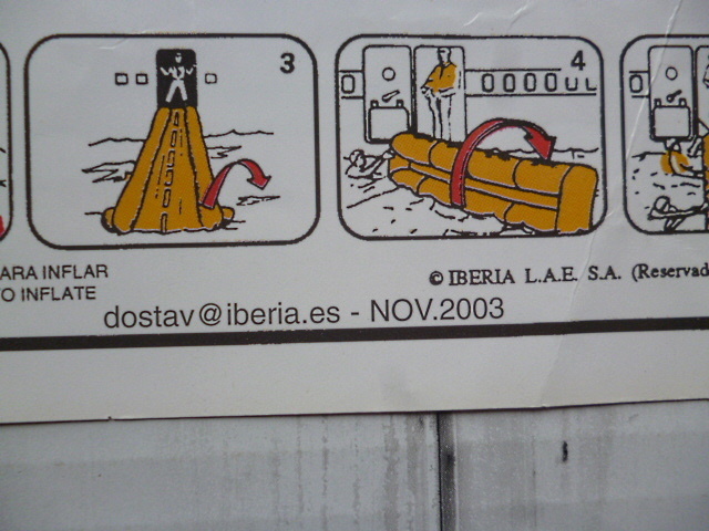 Iberia★イベリア航空　MD-88　安全のしおり　2003 マクドネルダグラス　For your Safety_2003年