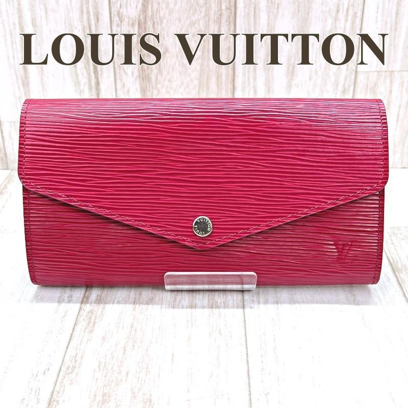 ルイヴィトン LOUIS VUITTON 二つ折り長財布 ポルトフォイユサラ