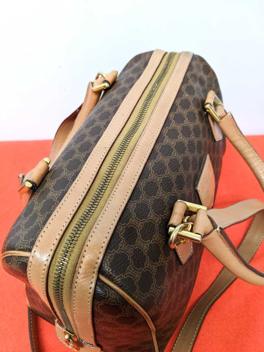 美品 極希少!Celine セリーヌ マカダム柄ミニボストンバッグ 2way廃盤