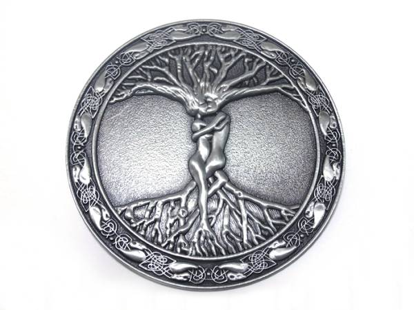 定価 ベルトバックル 愛の樹 生命の樹 聖なる樹 男女 樹木 公式の ケルト 北欧神話 of man life love tree woman
