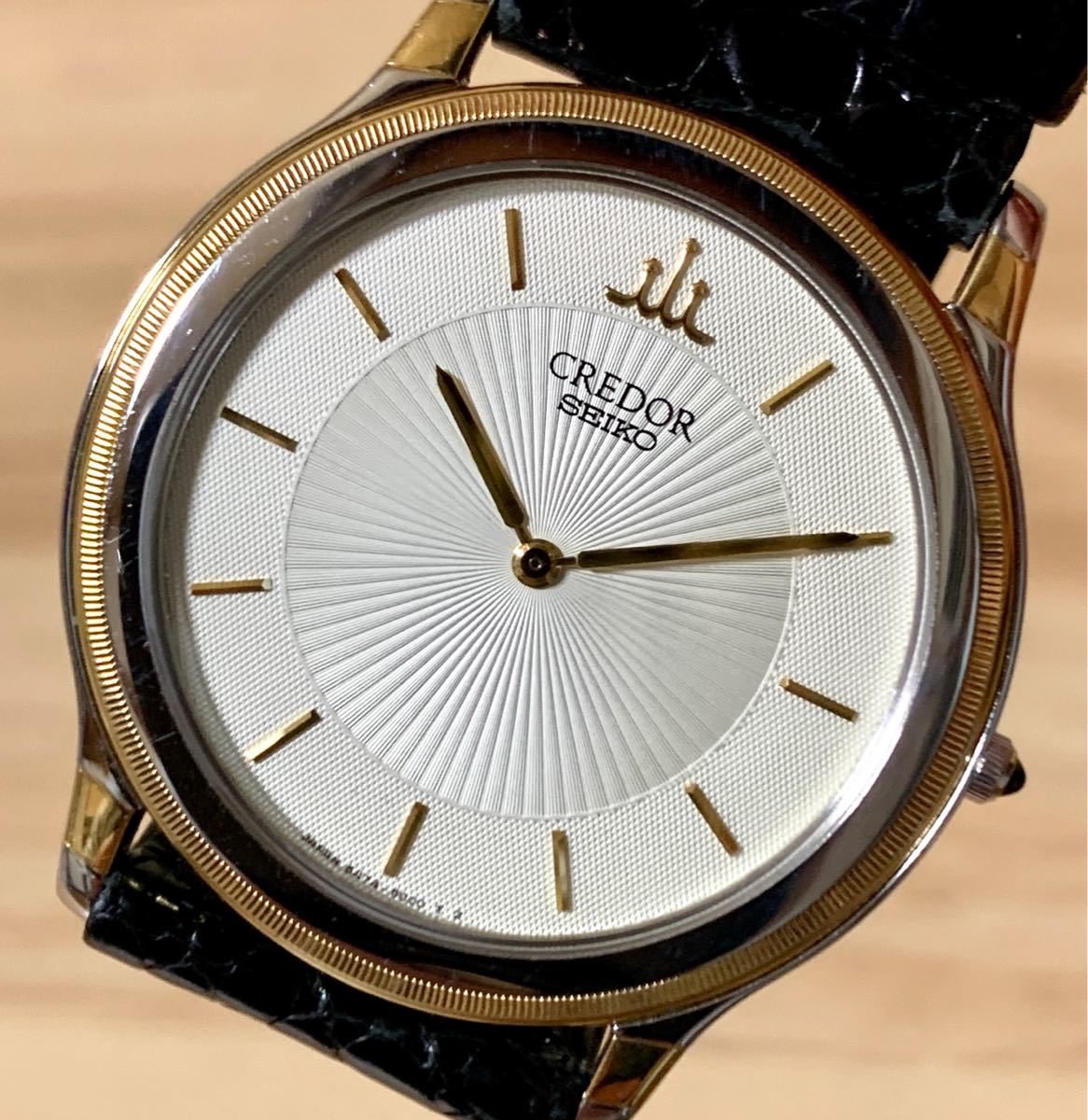 1円〜H SEIKO セイコー クレドール 5A74-2000 18K金ベゼル 1円〜H SEIKO セイコー クレドール 5A74-2000 18K金ベゼル