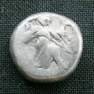 ネット通販売 OC古代ギリシャ ペルシア、リディア 銀貨 450-330BC!! 