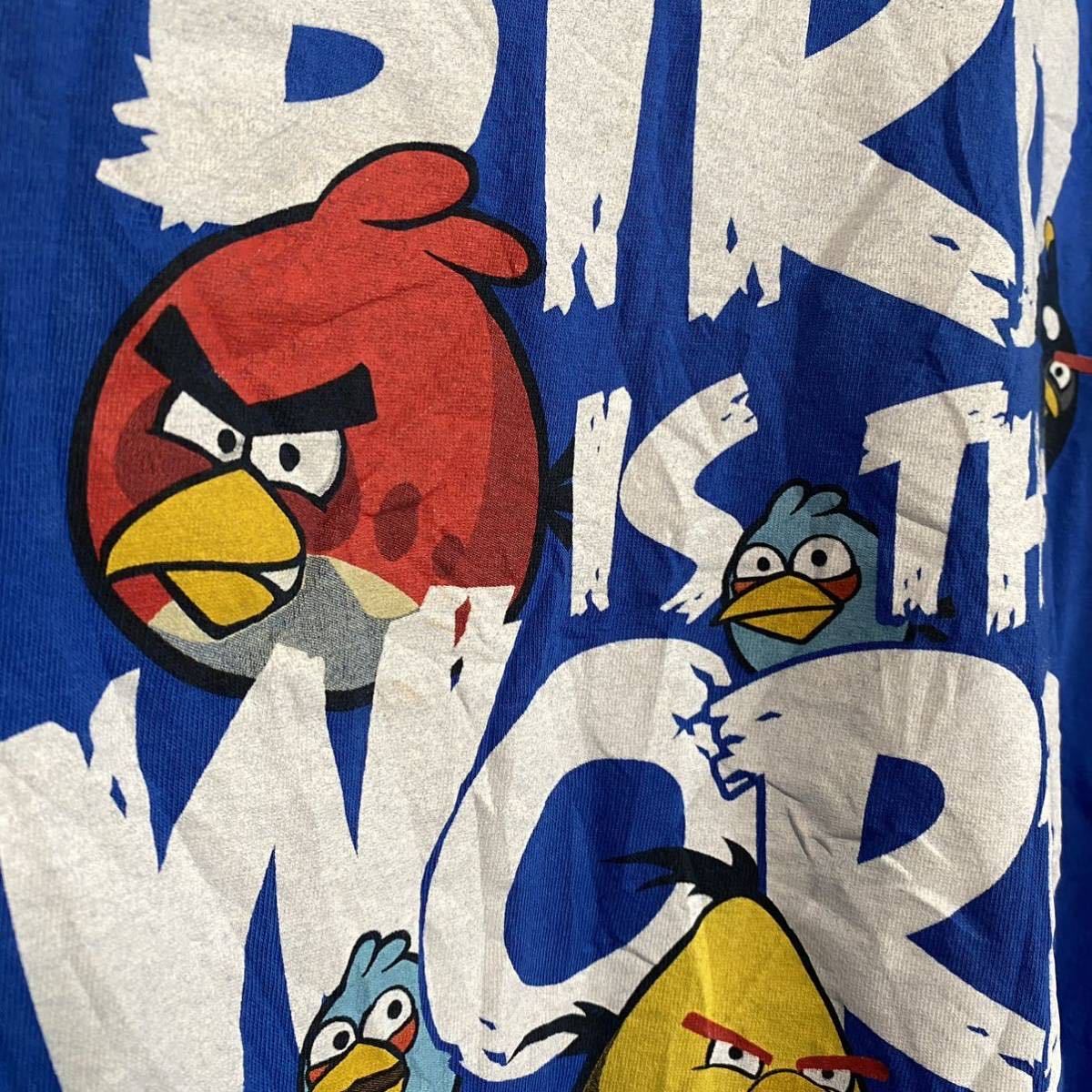 Angry Birds アングリーバード ブルー 青 半袖tシャツ Usa古着 キャラt Lサイズ 古着 イラスト キャラクター 売買されたオークション情報 Yahooの商品情報をアーカイブ公開 オークファン Aucfan Com