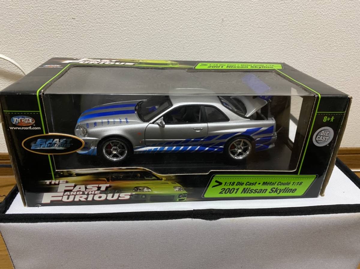 ワイルドスピード 1&2 スープラミニカー 1/18 【ポイント10倍