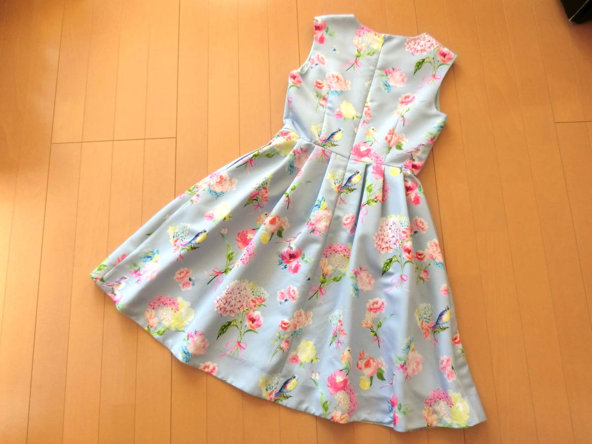 [ free shipping ][ beautiful goods ]*Chesty Chesty * bird flower bouquet to One-piece small bird san One-piece / light blue light blue / size 0