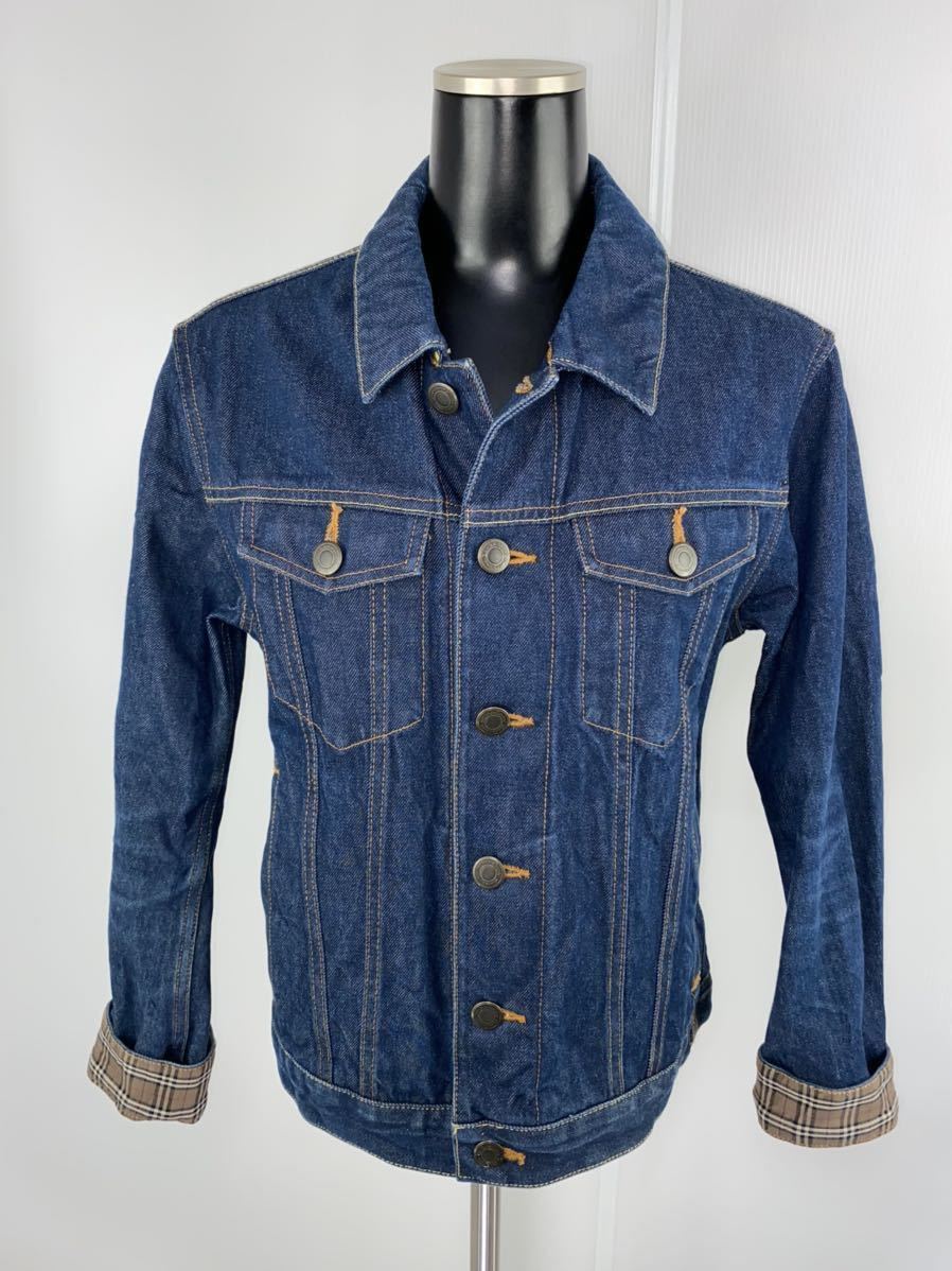 □希少品□着用2回 美品□バーバリー□BURBERRY BLACK LABEL□Gジャン