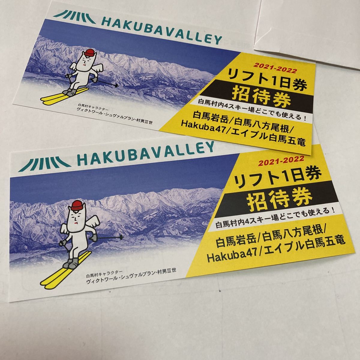 白馬五竜&Hakuba47 リフト1日招待券1枚 - スキー場