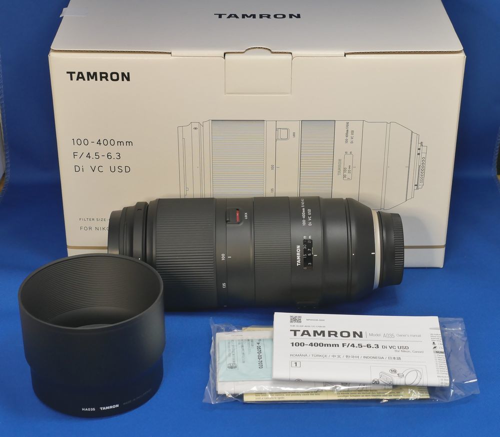 TAMRON 100-400mm F4.5-6.3 Di VC USD A035N 動作良好 美品(Nikon用