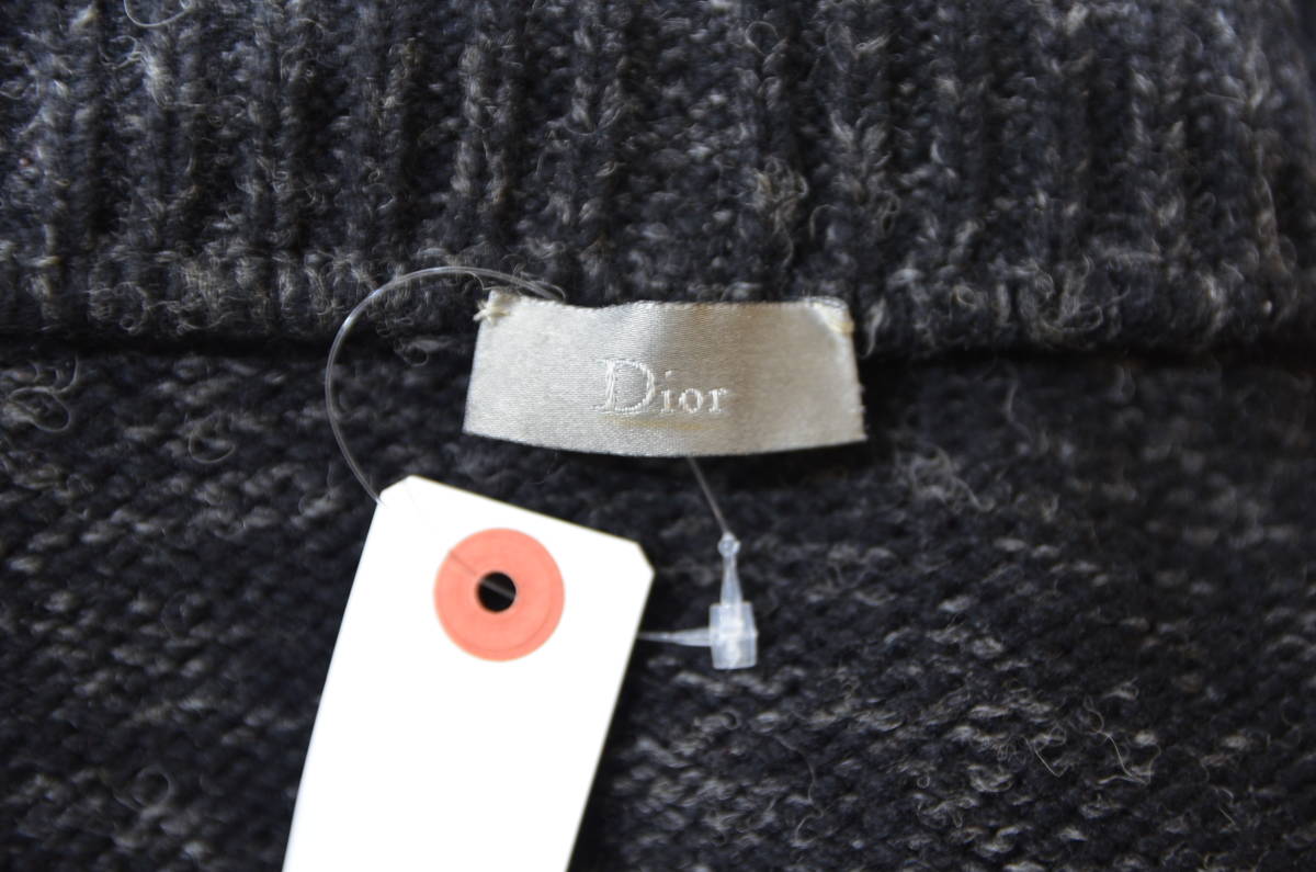  внутренний стандартный Dior HOMME Dior Homme Zip оборудование орнамент ta-toru шея вязаный свитер S Y-304976