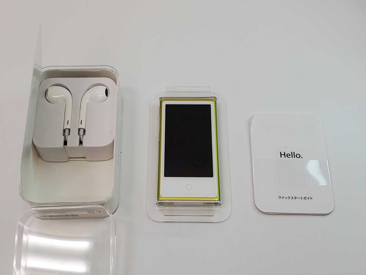 【新品未使用】iPod nano 第7世代 16GB イエロー 本体 動作品 超美品 新品級 #40202