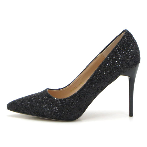  new goods large size pumps black 26cm 133317-42g Ritter high heel 