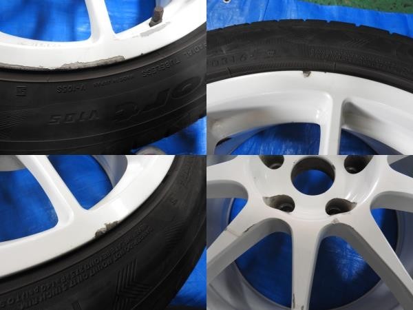 ⑯ CT9W CT9A エボ9 エンケイ WRC TARMAC EVO 17インチ 8.5J +35 114.3 5H ENKEI 4本 ASSY トミマキ ラリーアート ランエボ EVO7 8 CP9A 6_画像7