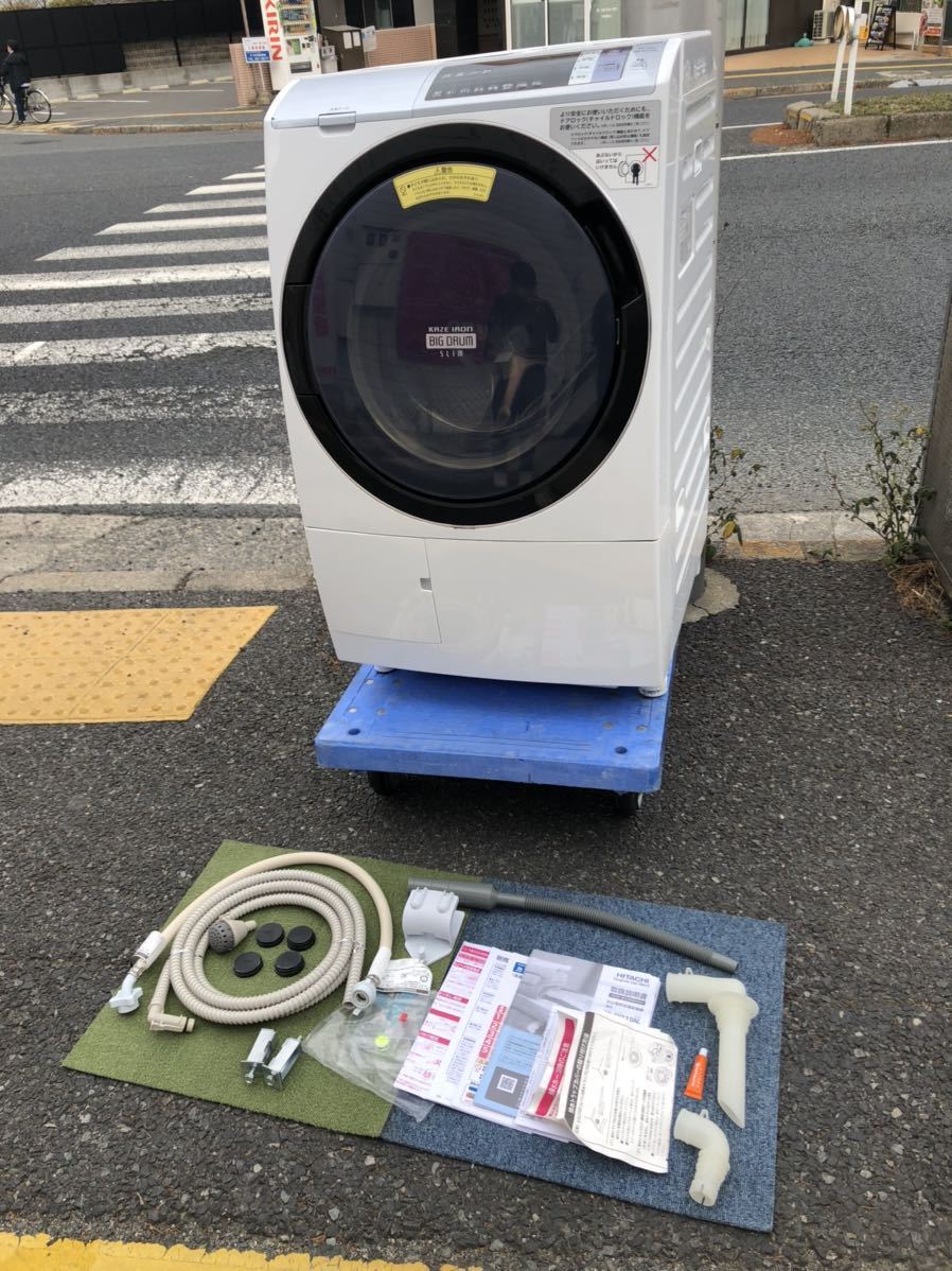 K◇完動品!! 日立 ドラム式洗濯乾燥機 ビッグドラムスリム ヒート