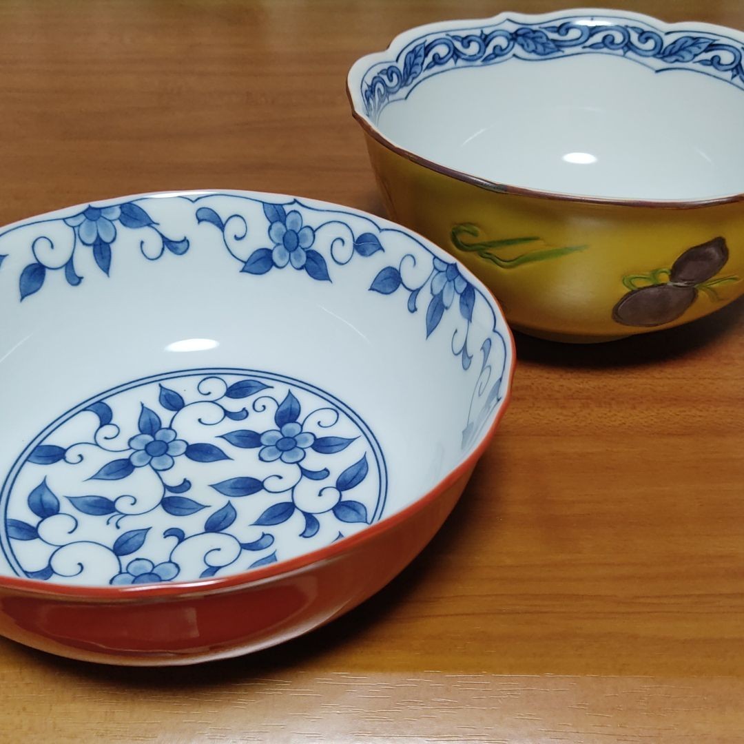 たち吉 吉祥 宝づくし 大鉢 深鉢 菓子鉢 陶器 和食器 赤地 黄地 たち吉 吉祥 宝づくし 大鉢 深鉢 菓子鉢 陶器 和食器 赤地 黄地