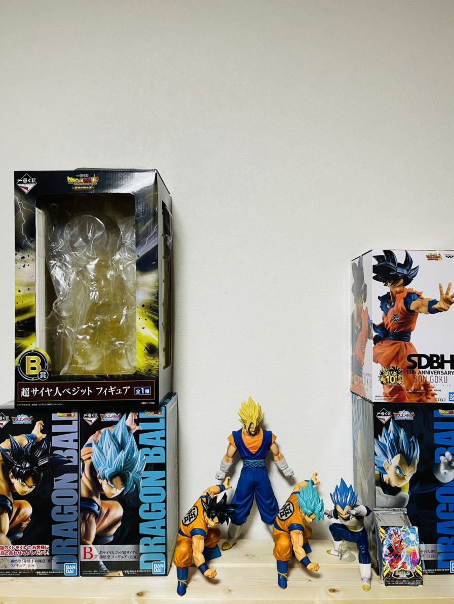 1円~ ドラゴンボール フィギュア 5体まとめ 1番くじカード 悟空