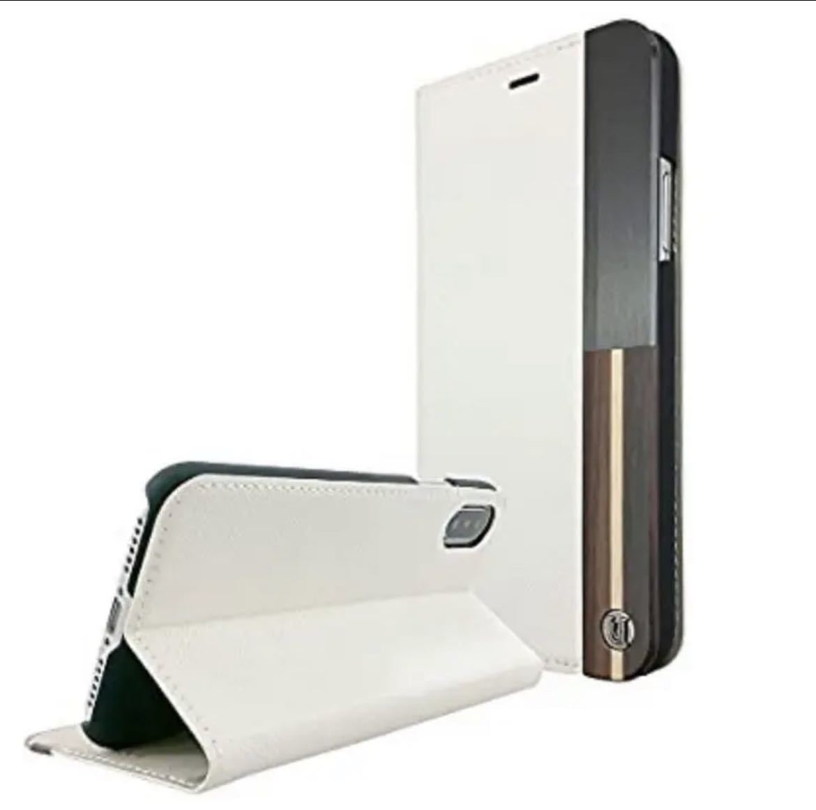 品数豊富 Iphone X 手帳型 Ash Folio Hard Shell ホワイト Lacistitis Es