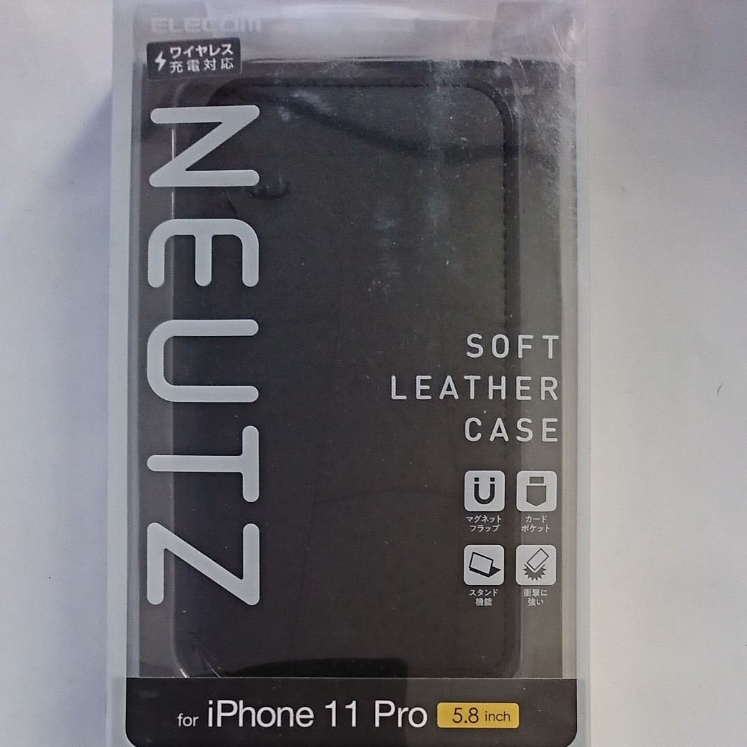  iPhone 11 Pro ケース NEUTS ソフトレザー モダン×カジュアル マグネット付き スタンド機能 カードポケット