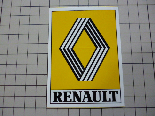 RENAULT ステッカー (70×96mm) ルノー_画像1