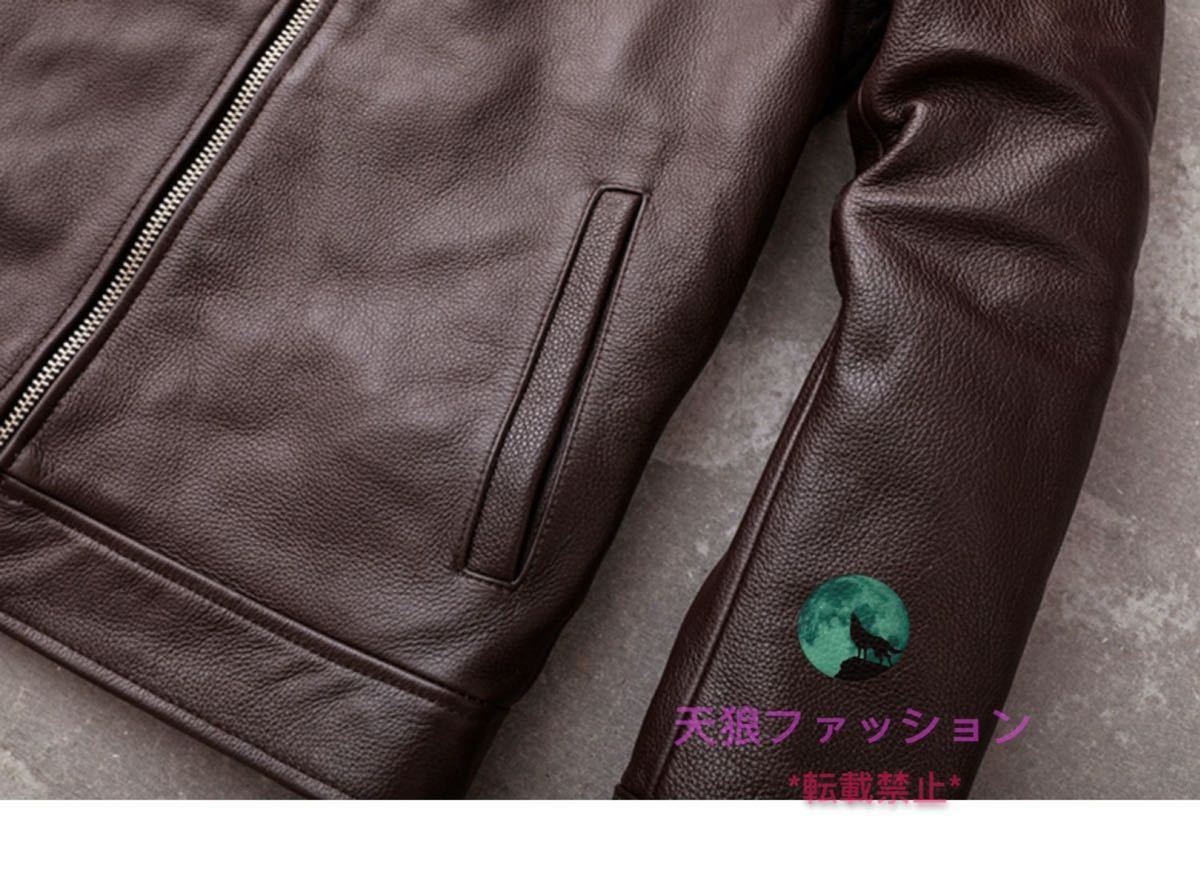 ヤフオク! - 高品質 牛革 本革 レザージャケット シングルラ...