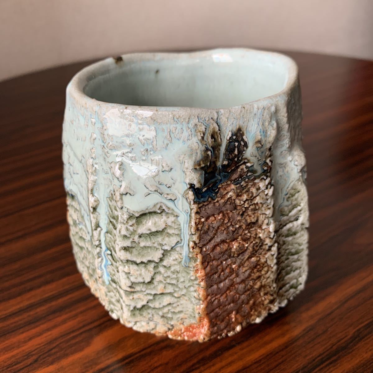 西端正 丹波灰釉湯呑 丹波杯 焼酎杯 酒器 赤とべ 丹波焼 西端正 丹波灰釉湯呑 丹波杯 焼酎杯 酒器 赤とべ 丹波焼