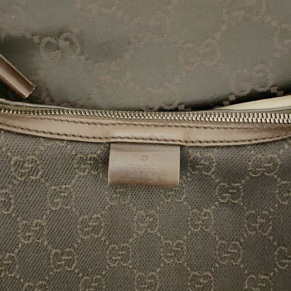 美品 GUCCI グッチ GGキャンバス ショルダーバッグ 保存袋_画像8