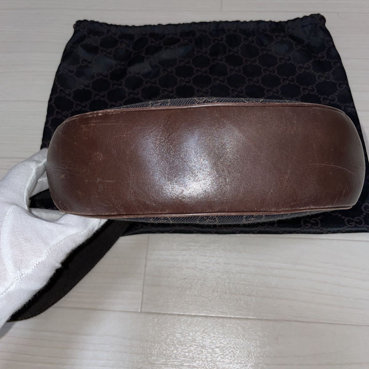 美品 GUCCI グッチ GGキャンバス ショルダーバッグ 保存袋_画像5