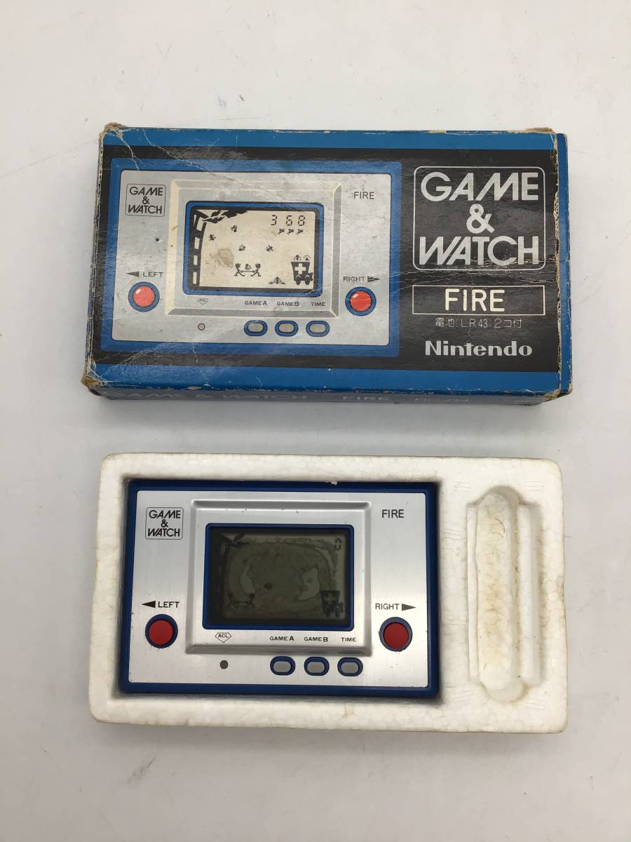 9340 動作品 GAME&WATCH ゲームウォッチ ファイア FIRE RC-04 Nintendo