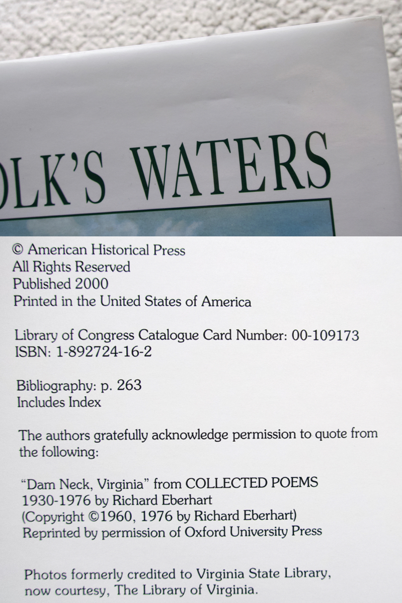 NORFOLK'S WATERS An Illustrated History of HAMPTON ROADS (AHP) By William L. Tazewell & Guy Friddell 洋書_画像5