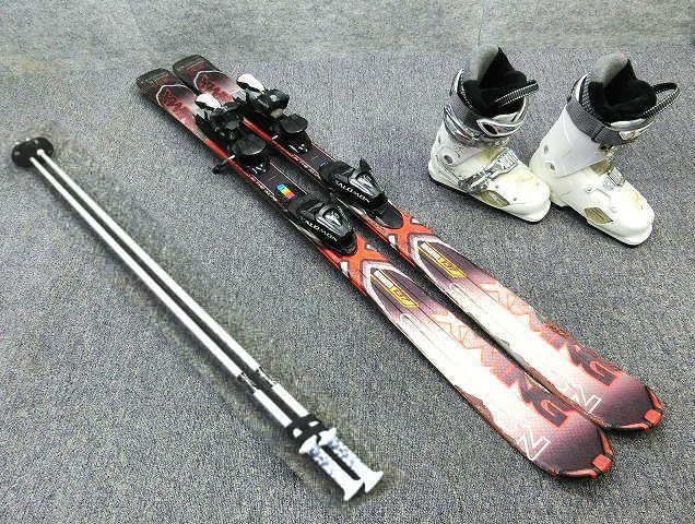 ATOMIC スキーセット 100cm ブラックイエロー-