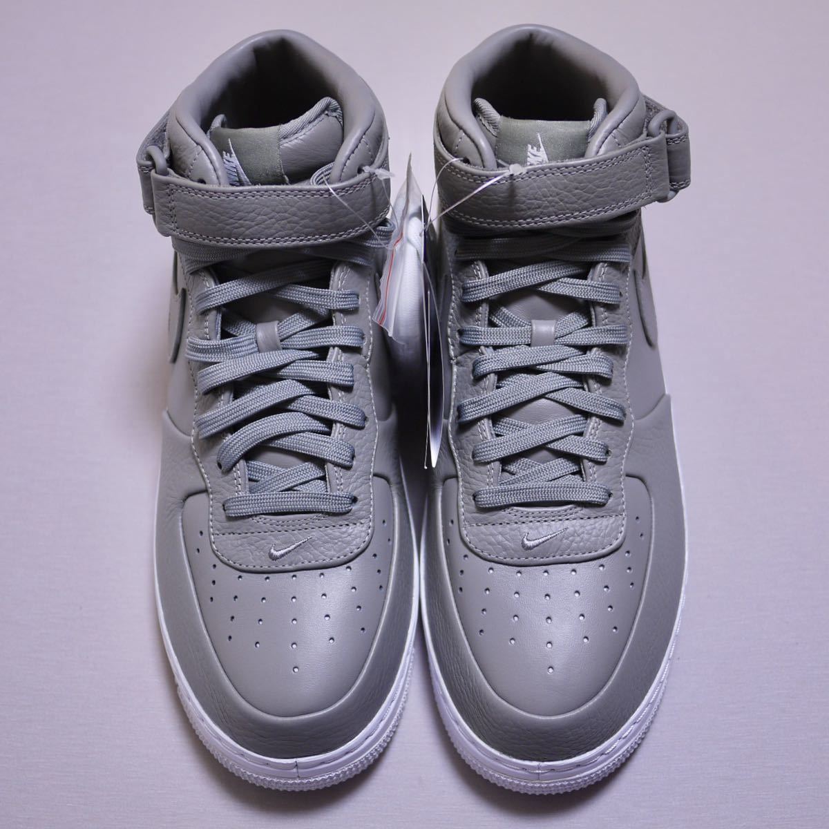 2015 新品 Dead Stock NIKE AIR FORCE 1 MID US11 29cm ナイキ エア フォース ミッド LIGHT CHACOAL GREY グレー NIKELAB 3M 819677-001_画像4