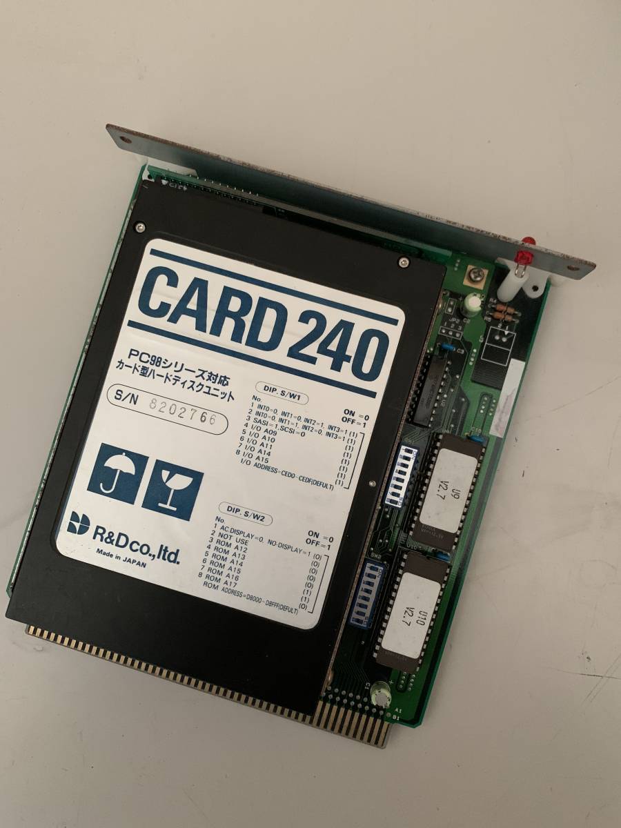 お気に入り】 ジャンク品 PC-9801 RX 外付けHDD SCSIボード 外付け3.5